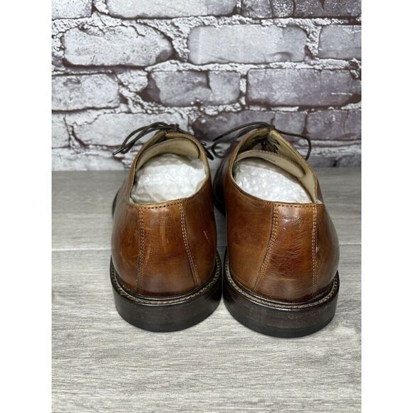 Johnston Murphy J. Murphy Brown Leather Cap Toe Oxford Dress Shoes Men Sz 10M US